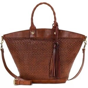▶️ Patricia Nash ◀️ EMILIANO' WOVEN LEATHER TOTE.